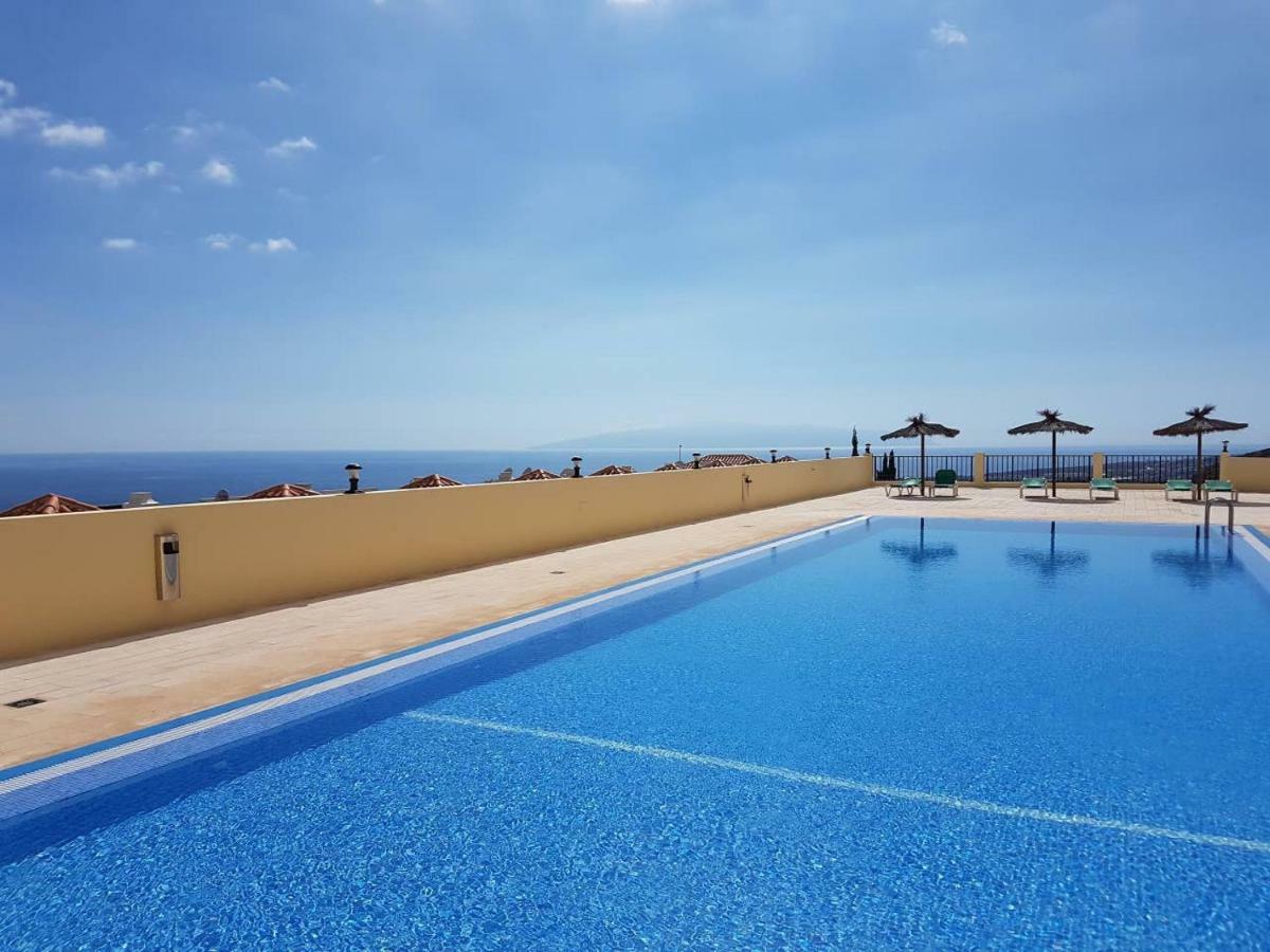 Villa Roque Del Conde With Fantastic Sea View, Terrace, Pool, Wifi, Sat-Tv, Garage Costa Adeje  Eksteriør bilde